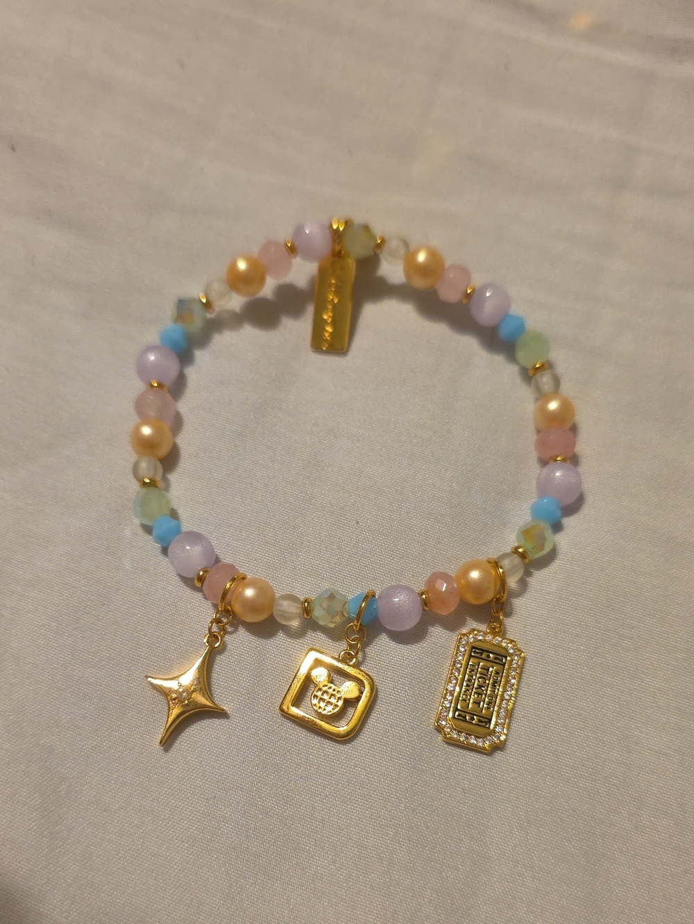 Little Words Project Limited Edition Walt Disney World Charm Bracelet.